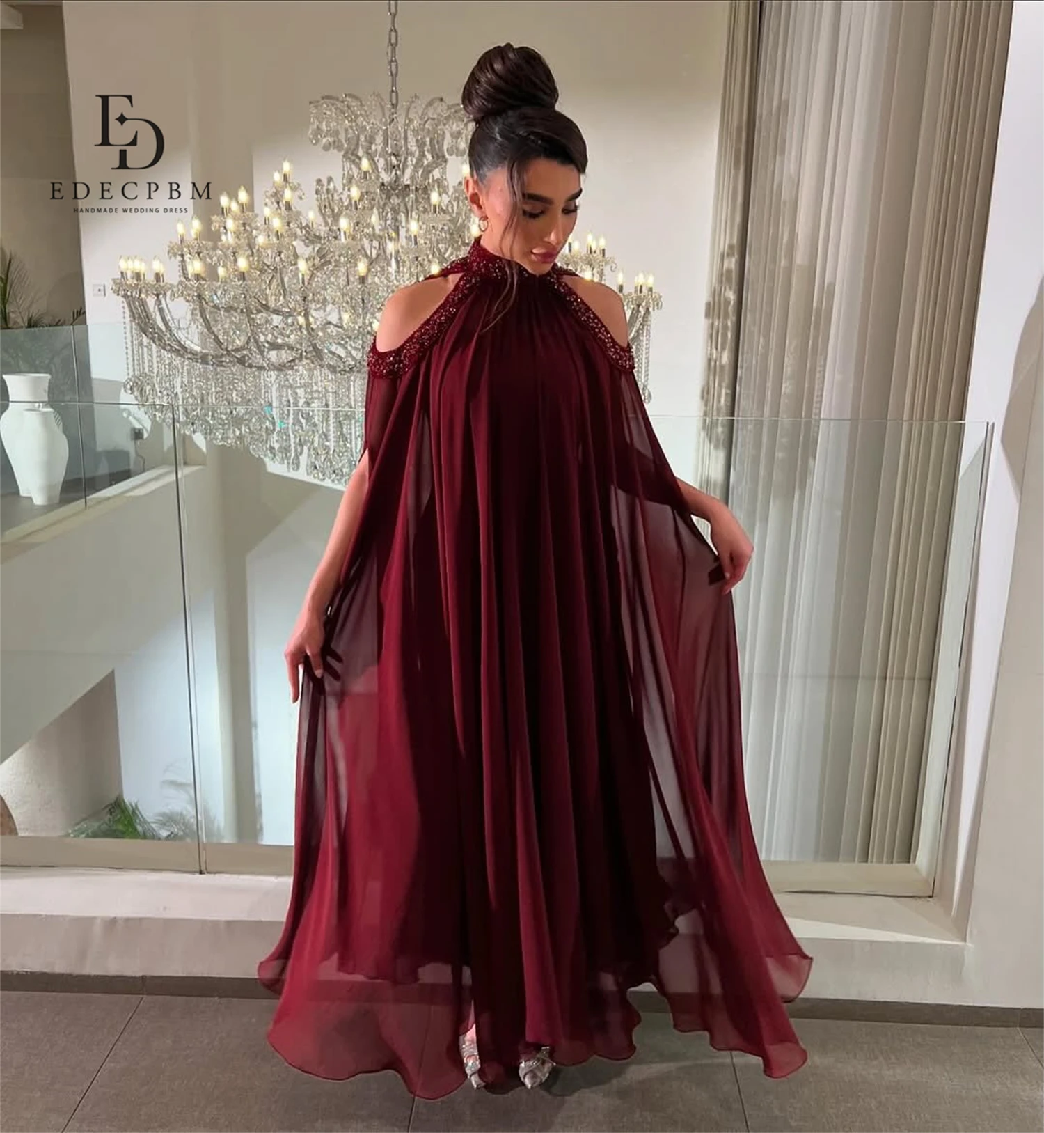 EDECPBM-vestido para quinceañeras personalizado de 15 años, vestido de noche elegante, vestidos de graduación, vestidos de niña, falda de gasa, vestido de graduación