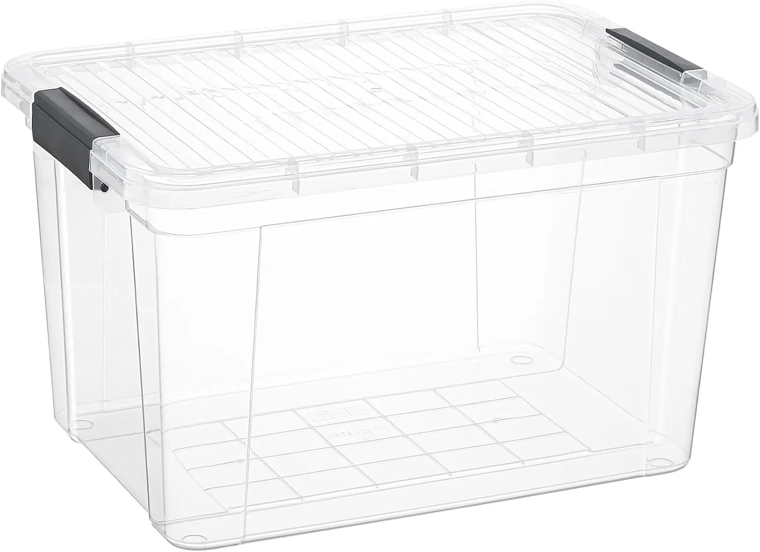 

Clear Storage Box With Lid, 26.5 Quart Plastic Container Bins For Organizing, Stackable Crates, BPA Free, Non Toxic, Odo