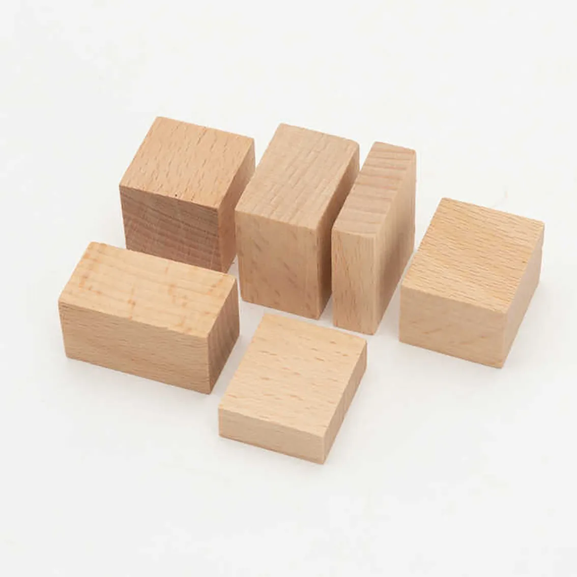 20*20*10mm Square Beech Wood Block Unfinished Wooden Cubes DIY Model Material Crafts Decoration Puzzles Making Parts