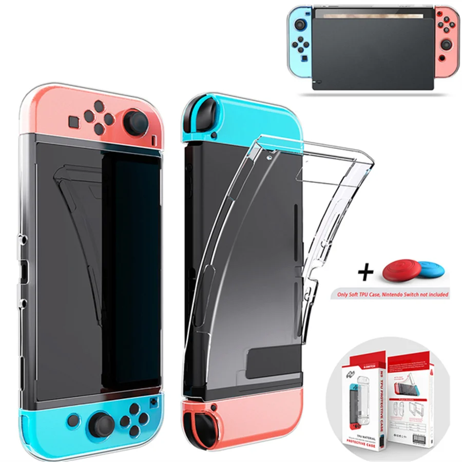 Geeignet für Nintendo Switch, hohe Transparenz, PC-Schutzhülle, Spielkonsolengriff, komplettes Paket, ultradünn, geteilter Schutz – Detail 1
