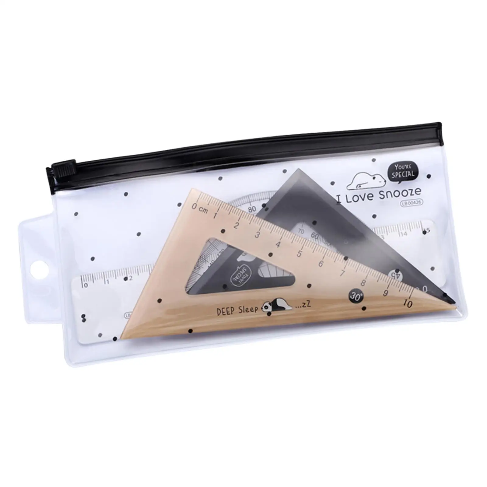 4x Geometry Math Ruler Measuring Tool Triangle Ruler Drafting Ruler Home