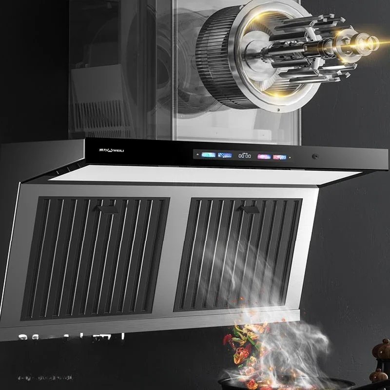 High-power fume separation, range hood, large household suction, no dismantling and washing