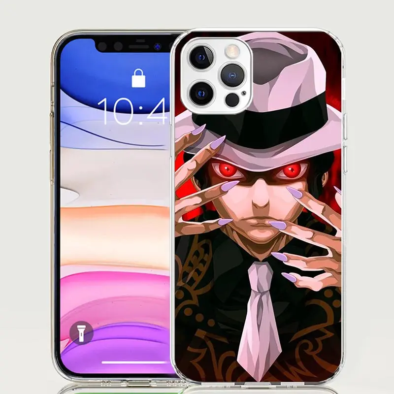 Demon Slayer Kibutsuji Muzan Phone Case For Apple Iphone 11 12 13 Mini 14 15 16 Pro Max 7 Plus X XS XR SE Art Customized Coque C