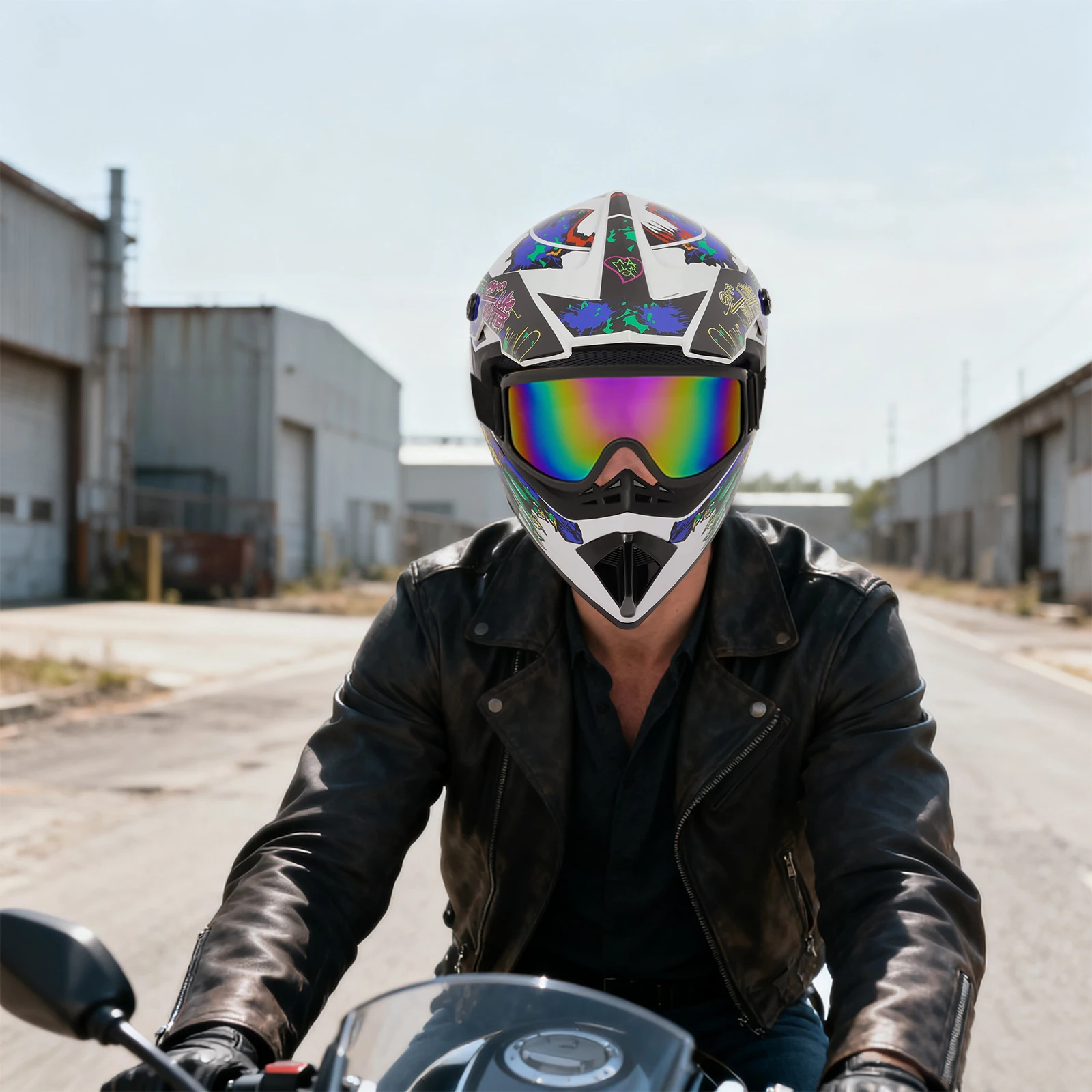 

Комплект шлема, Комплект шлема с очками и перчатками, Комплект мотоциклетных внедорожных шлемов