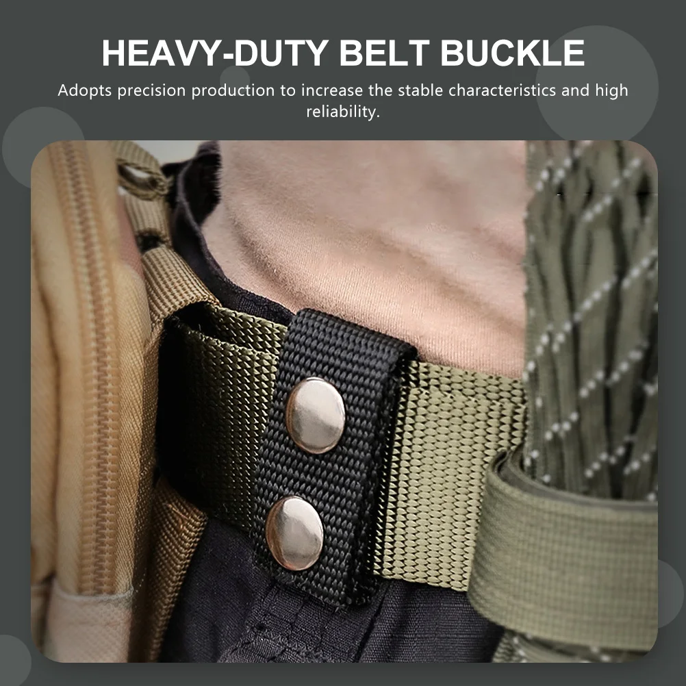 

5pcs Heavy-Duty Outdoor Belt Buckles Waist Belt Fixing Buckle Nylon Waistband Quick Release Buckle Lightweight Durable