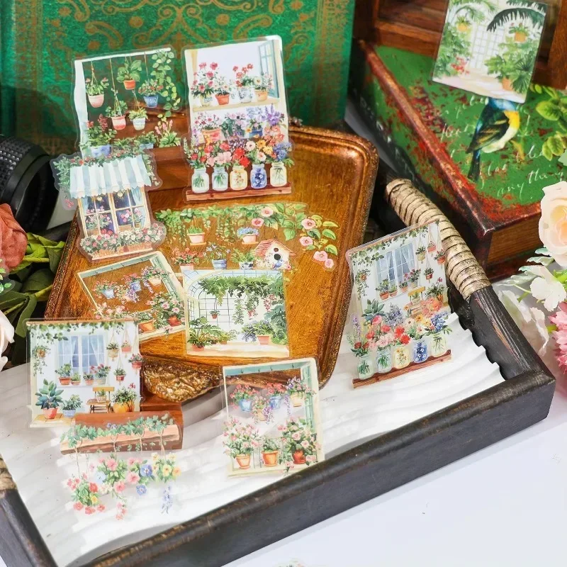 Town Stories Series PET Sticker Pack 30Pcs House Themed Decor for Daily Journal Planner