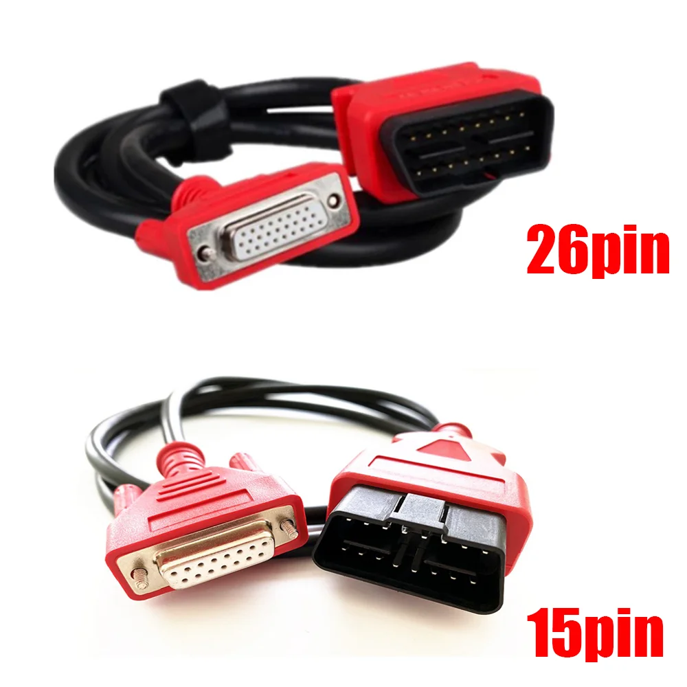 

OBD2 15Pin Main Test Cable for Autel Maxisys Elite Scanner MK808 MP808 MS906 MS908 MK908 15Pin to 26Pin Transfer Connector Cable