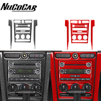 For Ford Mustang GT 2005-2009 S197 Carbon Fiber Centre radio CD control Panel Cover Car Interior Accessories Decorative Stickers