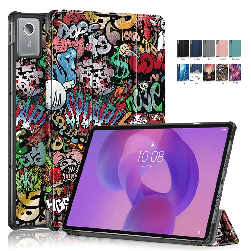 

For Lenovo Idea Tab Plus 12.1 inch Case Smart Magnetic Leather Painted Cover For Lenovo Idea Tab Plus 12.1 tb361fu tb361zu Case