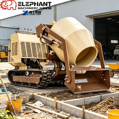 Concrete Mixer Machines 12 Cubic Meters Concrete Mixer Truck Mini Dumper Crawler Concrete Mixer