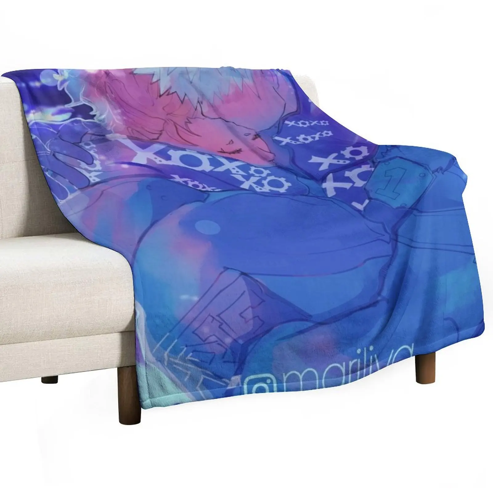 

xoxo5 - Kiribaku Throw Blanket Plaid on the sofa Polar Sofa cosplay anime Blankets