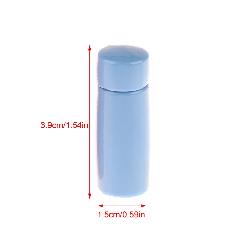 Miniature Thermos Cups for 1/12 Dollhouse Doll House Water Cup Food Play Scene Decor Accessories