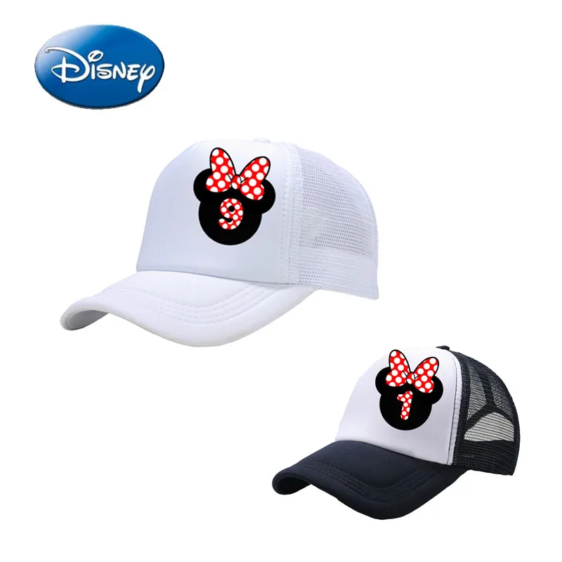 

Minnie Mouse Luckey Number 0-12 Baseball Cap Disney Kids Summer Hat Cute Sunbonnet Girls Children‘s Headgear Birthday Gifts 2024