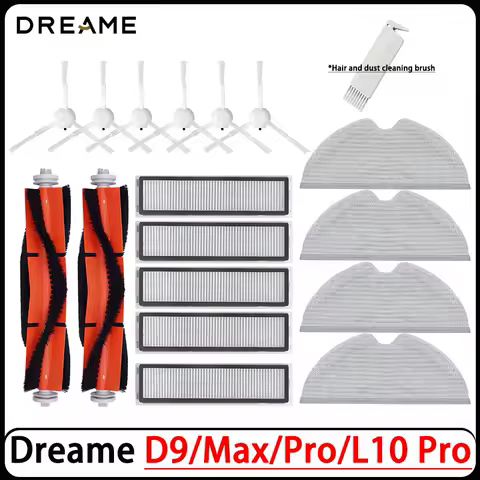 Dreame D9/D9 Max/Pro/Trouver LDS,L10 Pro,D9 Mistral Pro Robot Vacuum Roller Side Brush Mop product image