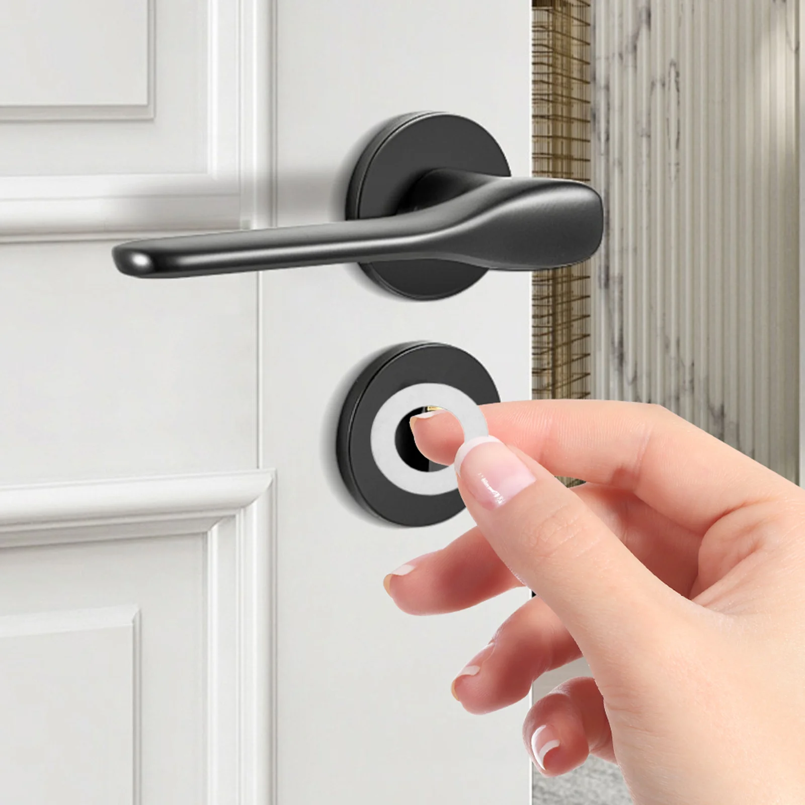 

100Pcs Metal Washers Stainless Steel Flat Spacer Stabilizers for Door Knobs Smooth Operation Maintenance Repair Home Hardware