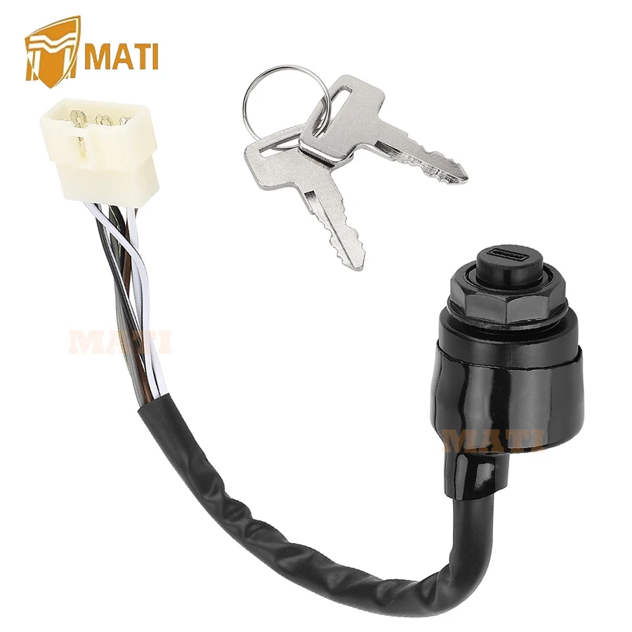 

MATI Ignition Key Switch 5Wires for Kawasaki Mule 600 610 2005-2016 Mule 4000 4010 Diesel 2009-2020 27005-0011 27005-0625