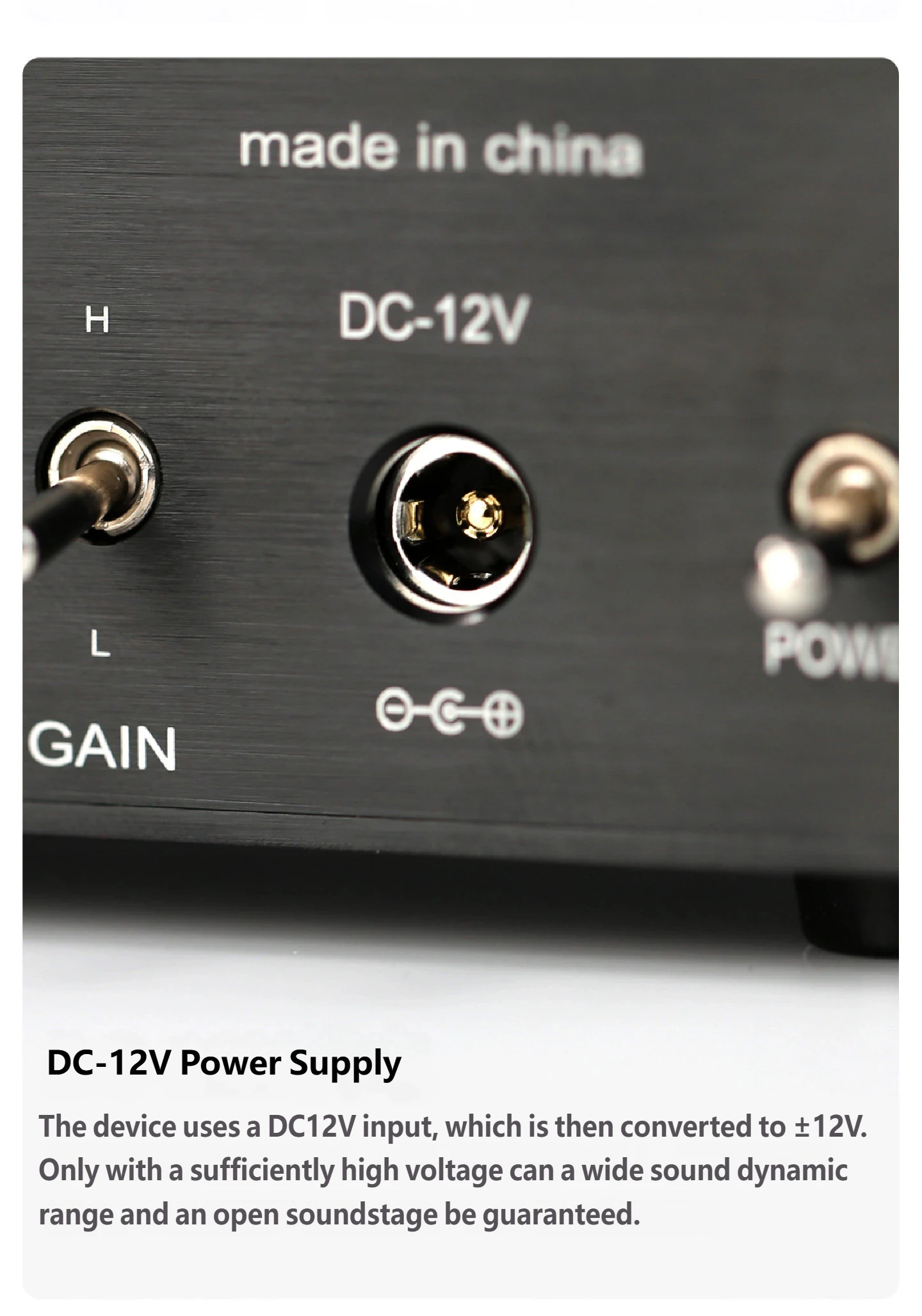 YJCO HiFi Balanced Kopfhörerverstärker TPA6120A2*2 Chip 4.4/3.5/6.35/XLR Ausgang DC12V, Audiophiler Desktop Balanced Amp E300 – Detail 14