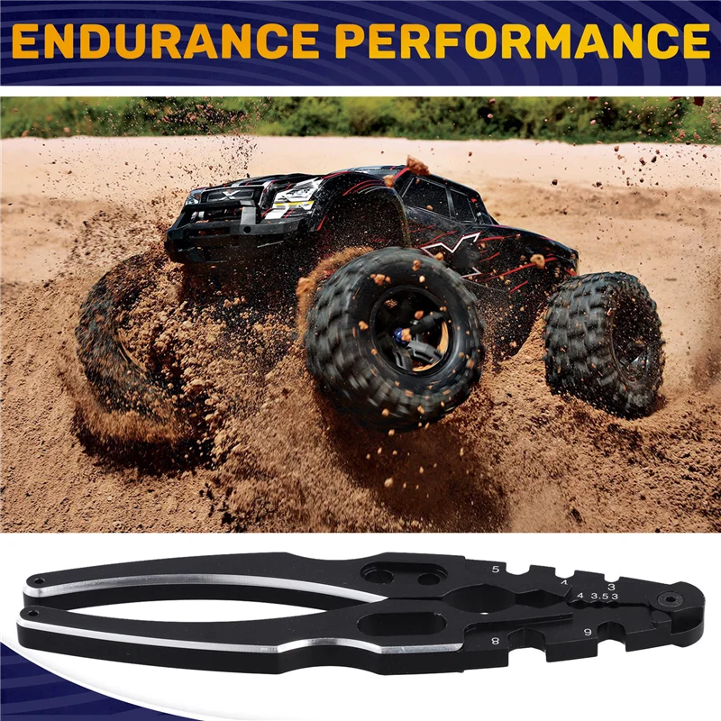 

BEDW-Rc Car Multifunction Aluminum Alloy Shock Clamp Pliers Shock Assembly Disassembly Tool For 1/10 1/8