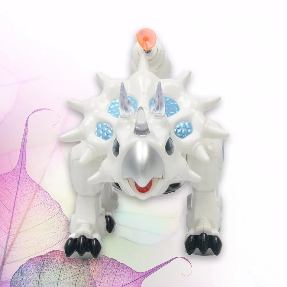 

Electric Spray Mist Triceratops Dinosaur Machine Funny Educational Learning Kids Gift ABS Safe Durable Powered