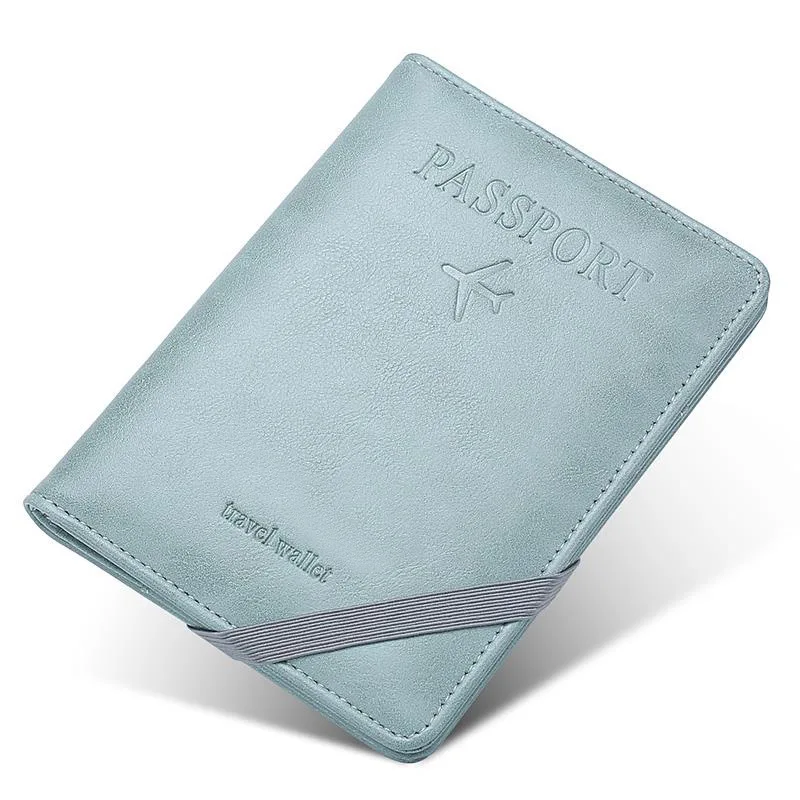 Funda impermeable para pasaporte de PU, billetera para tarjetas de identificación de crédito, documentos de viaje, soporte para pasaporte de negocios, organizador multifuncional, Protector