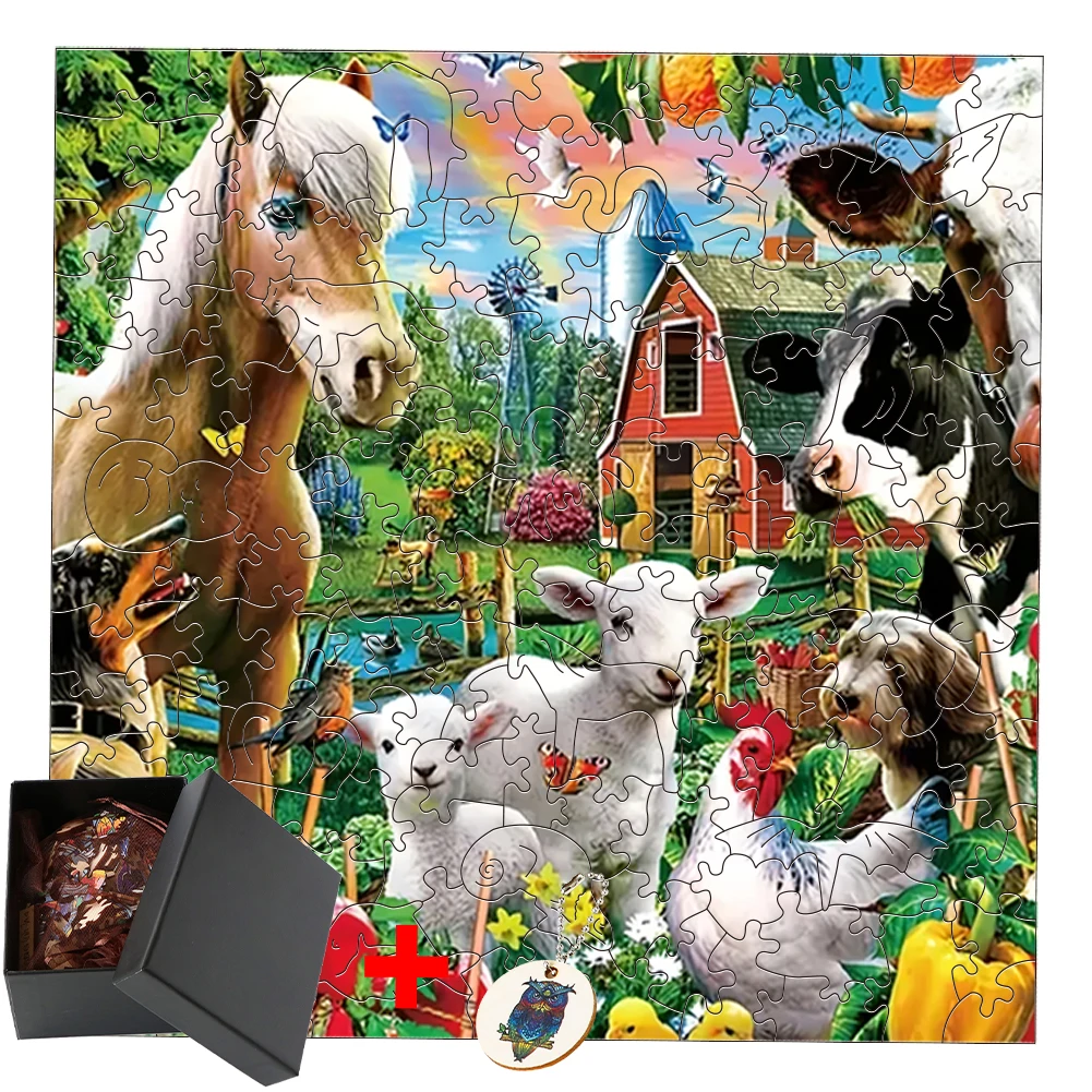 

Horse Kid Wooden Puzzles Toy Montessori Educational Toys For Children Learning Education Logic Games Diy Model Kit Jigsaw Toys