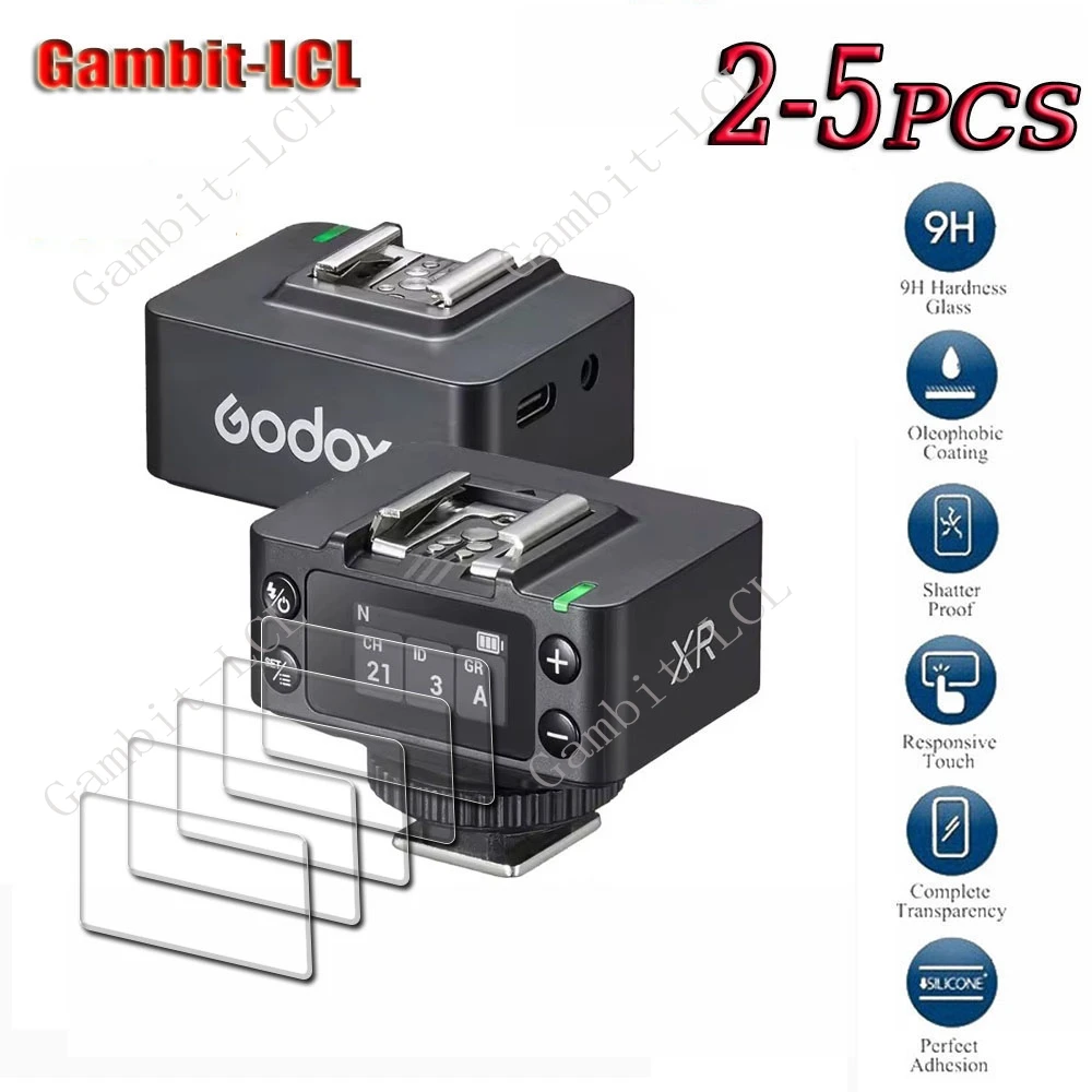 2PCS-5PCS 9H HD Tempered Glass For Godox XR XRS TTL Wireless Receiver GodoxXR GodoxXRS Screen Protection Cover Film