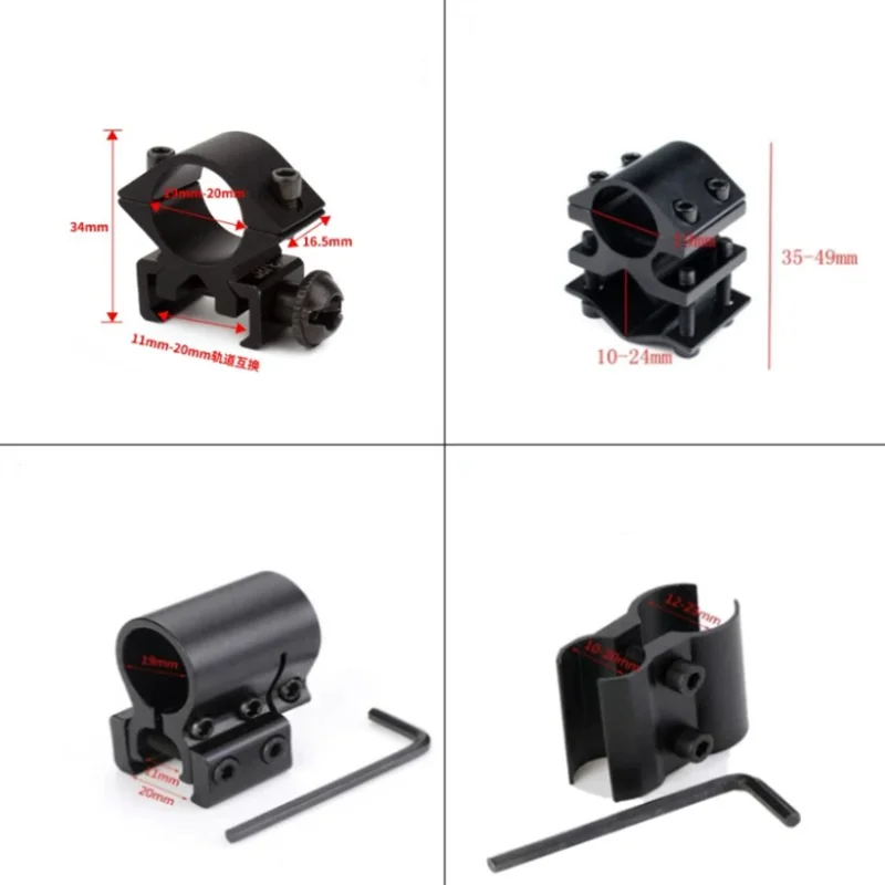 AR15 Rifle Laser Sight with Picatinny Rail Mount, Green Laser Pointer, 11mm, 20mm