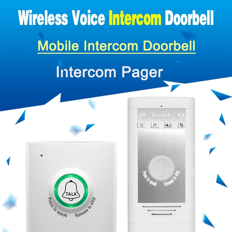 2.4G 무선 인터콤 초인종, 음성 양방향 인터콤 초인종, 홈 보안 액세스 제어 시스템 인터콤 초인종