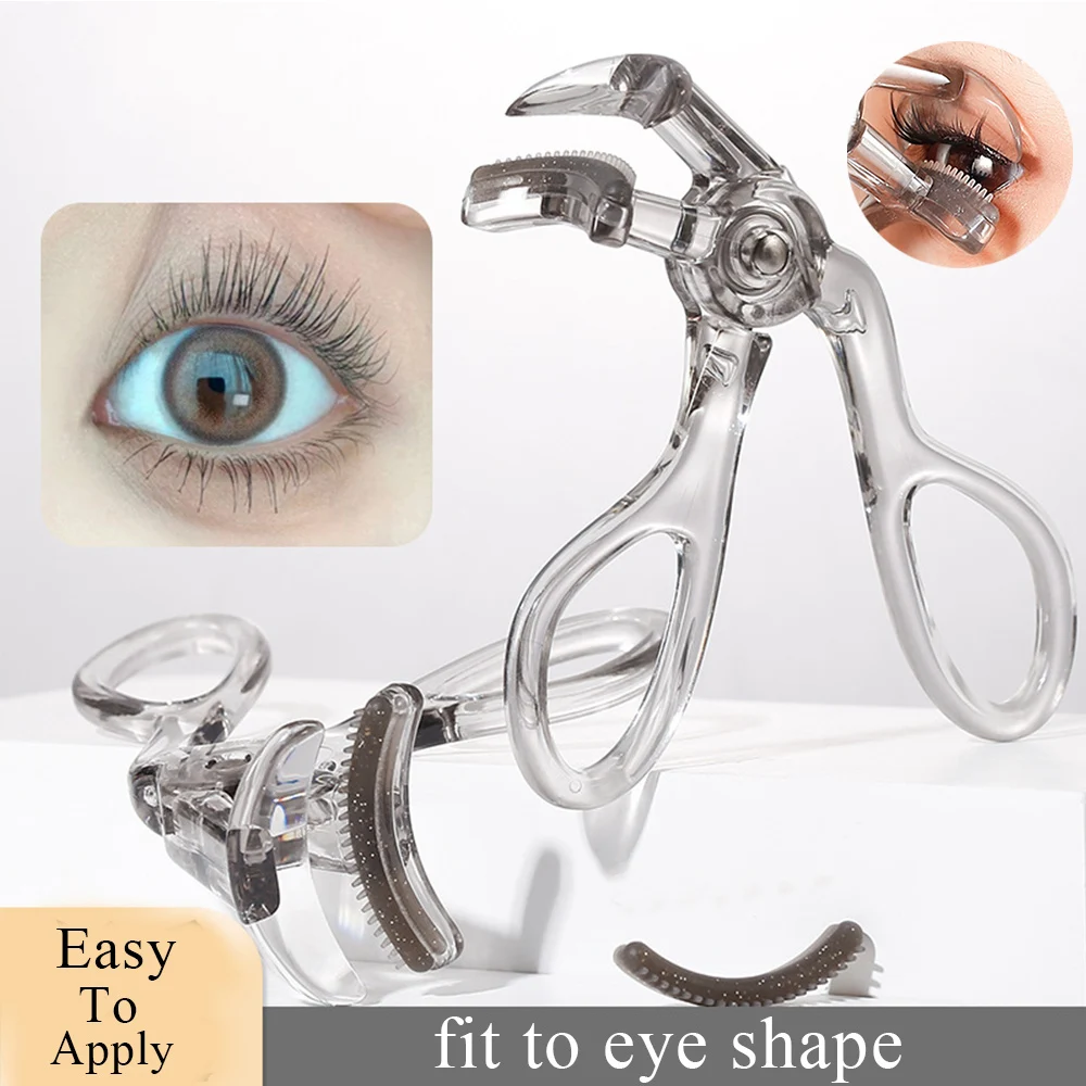 Wide-Angle Partial Eyelash Curler Portable One-Clip Curling Comb Tooth Lashes Curler Easy To Operate Styling Enlarge Eyes Tool