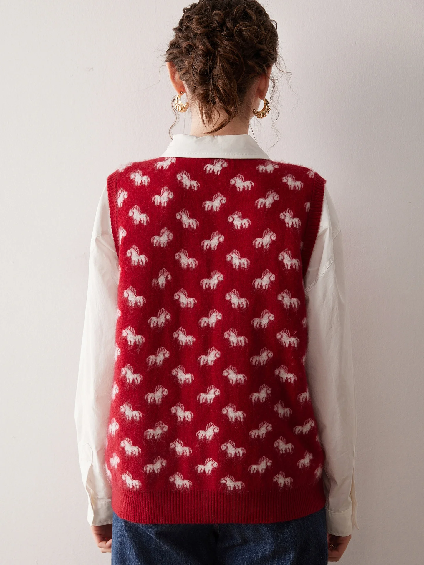 Gilet Camere tricoté rond Ne Svel pour femmes, ouvertures d'œuf, vêtements d'extérieur chauds, confortables, amples, pour les déplacements