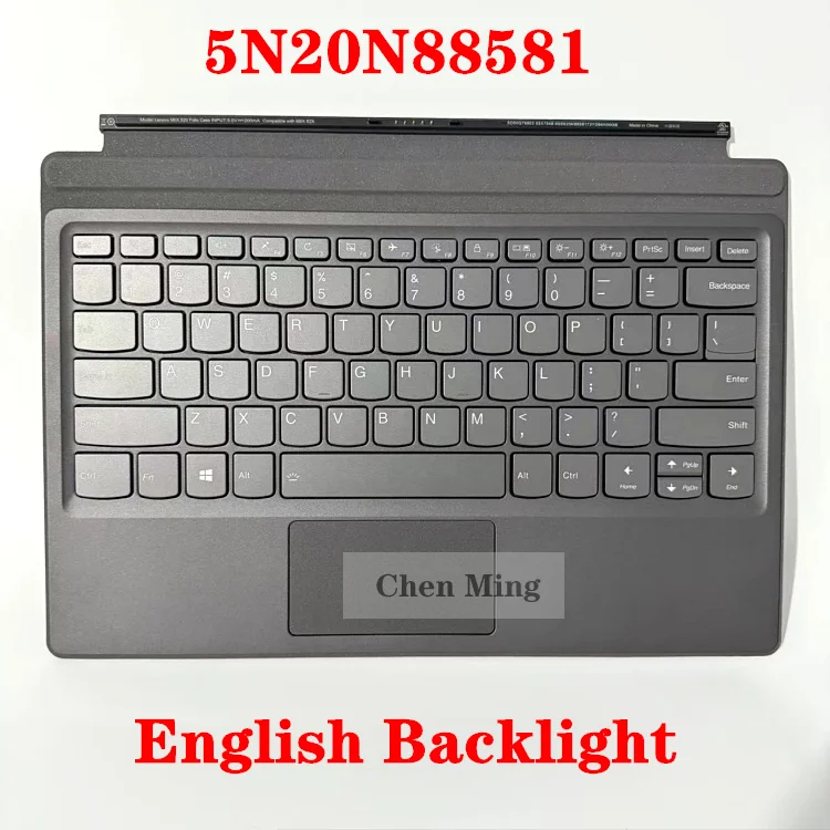 

New for lenovo Miix 520-12IKB 20M3 20M4 81CG 525-12IKB Keyboard External Docking USA English Backlight 5N20N88581
