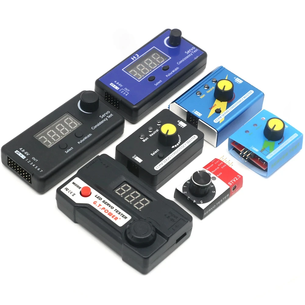 1pcs Digital Servo Tester/ESC Consistency Tester Steering Gear Measurement for FPV RC Helicopter Airplane Car Servo Tester Tool