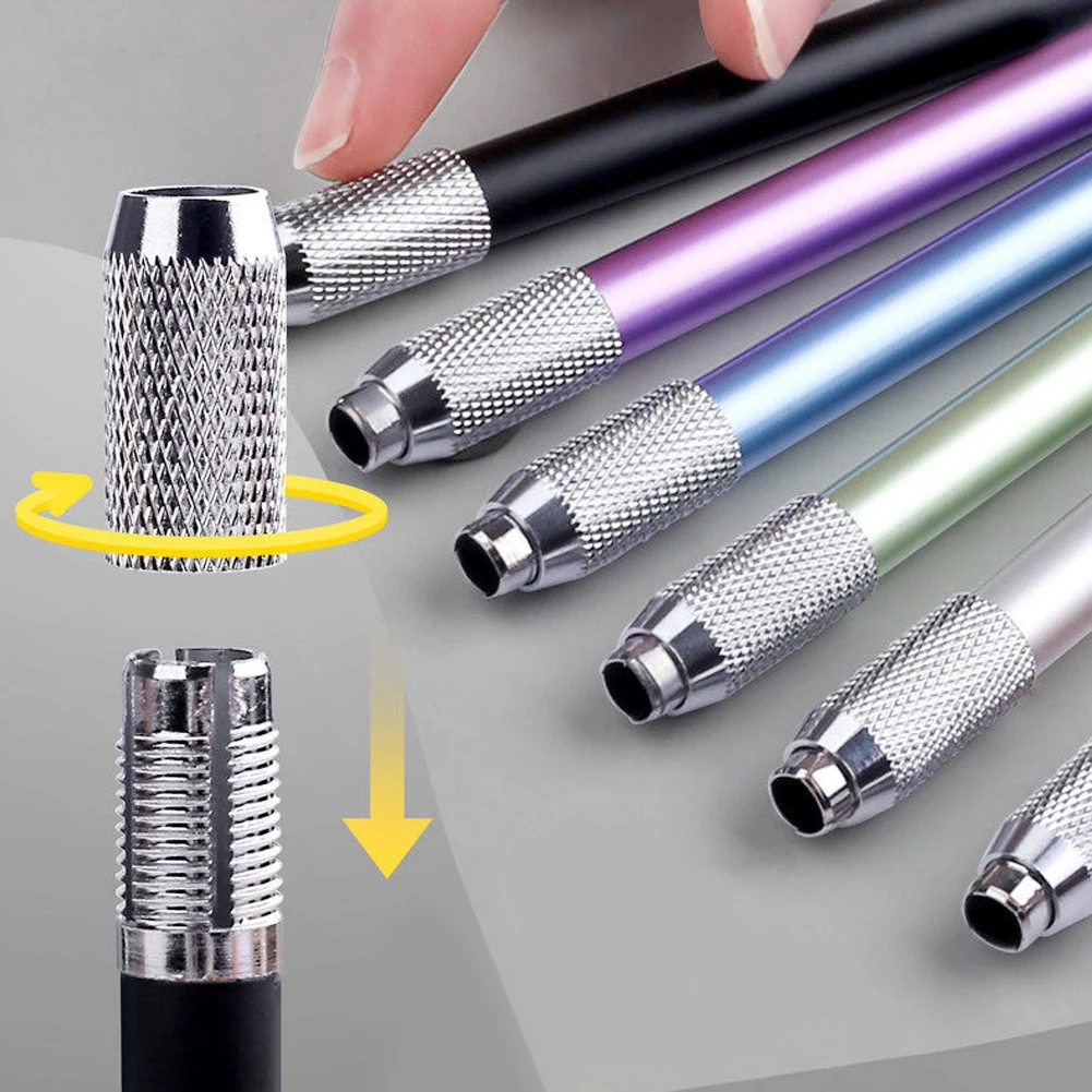 Extension de crayon en métal, manchon de crayon de dessin, connecteur de crayon, tige d'extension en alliage d'aluminium, fournitures de peinture artistique