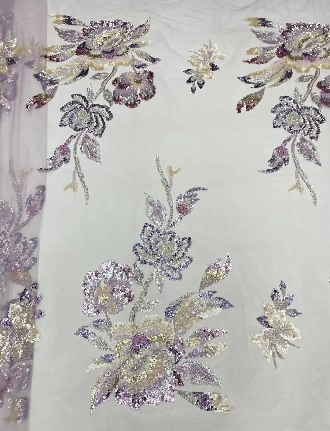 Африканская тяжелая кружевная ткань с бисером, 5 ярдов, 2025 г., высокое качество, нигерийский французский тюль с блестками для шитья материала свадебного платья