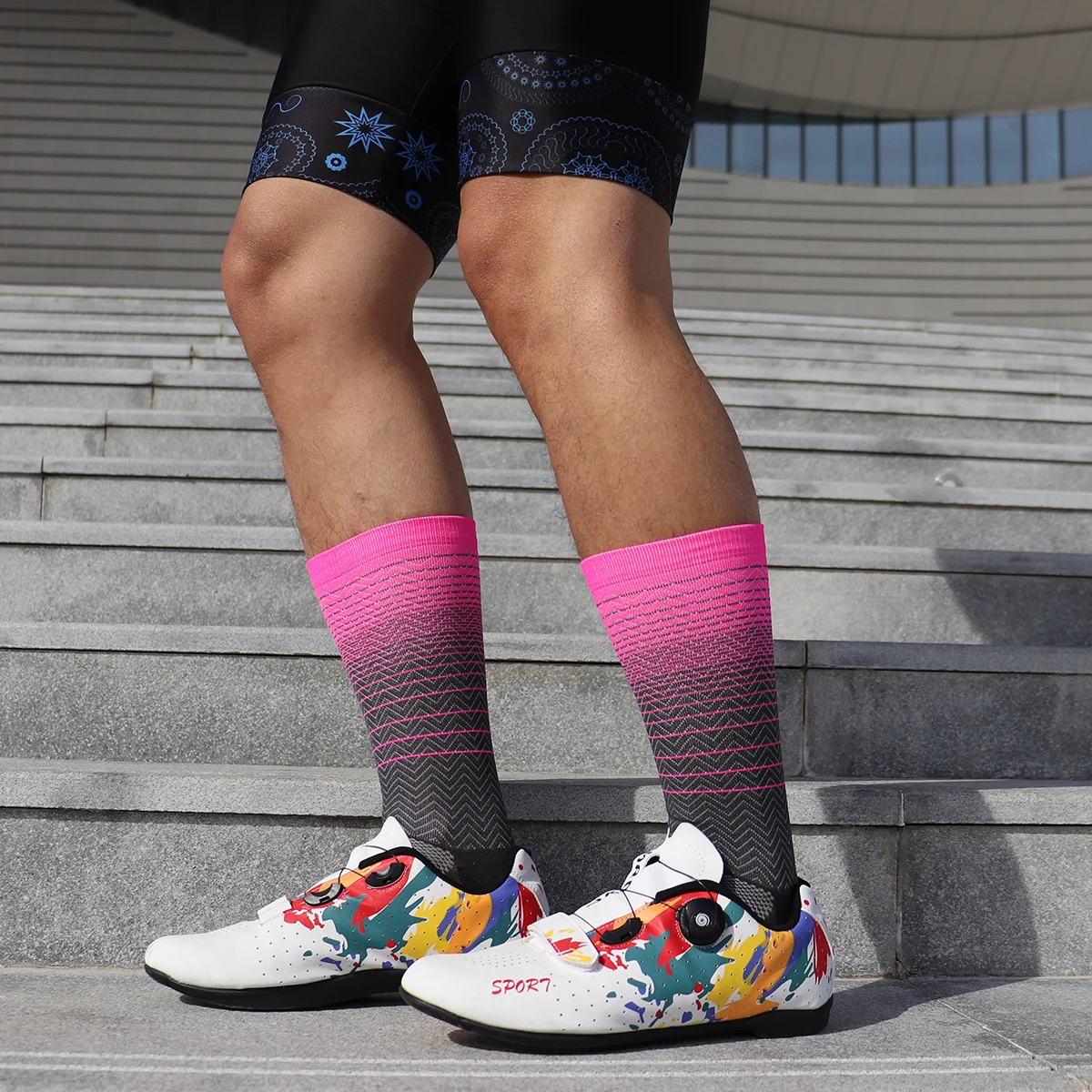 Chaussettes de sport professionnelles de qualité supérieure pour le cyclisme, le basket-ball, la course à pied, le VTT, l'équipe de vélo en plein air