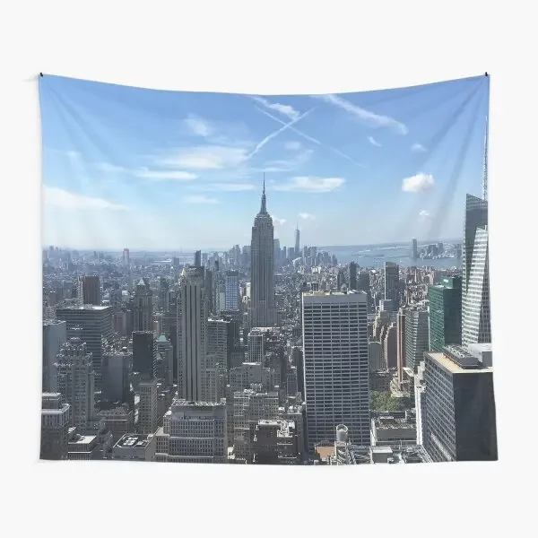 New York Skyline  Tapestry Decoration Hanging Wall Yoga Mat Bedspread Art Colored Home Decor Printed Blanket Towel Living