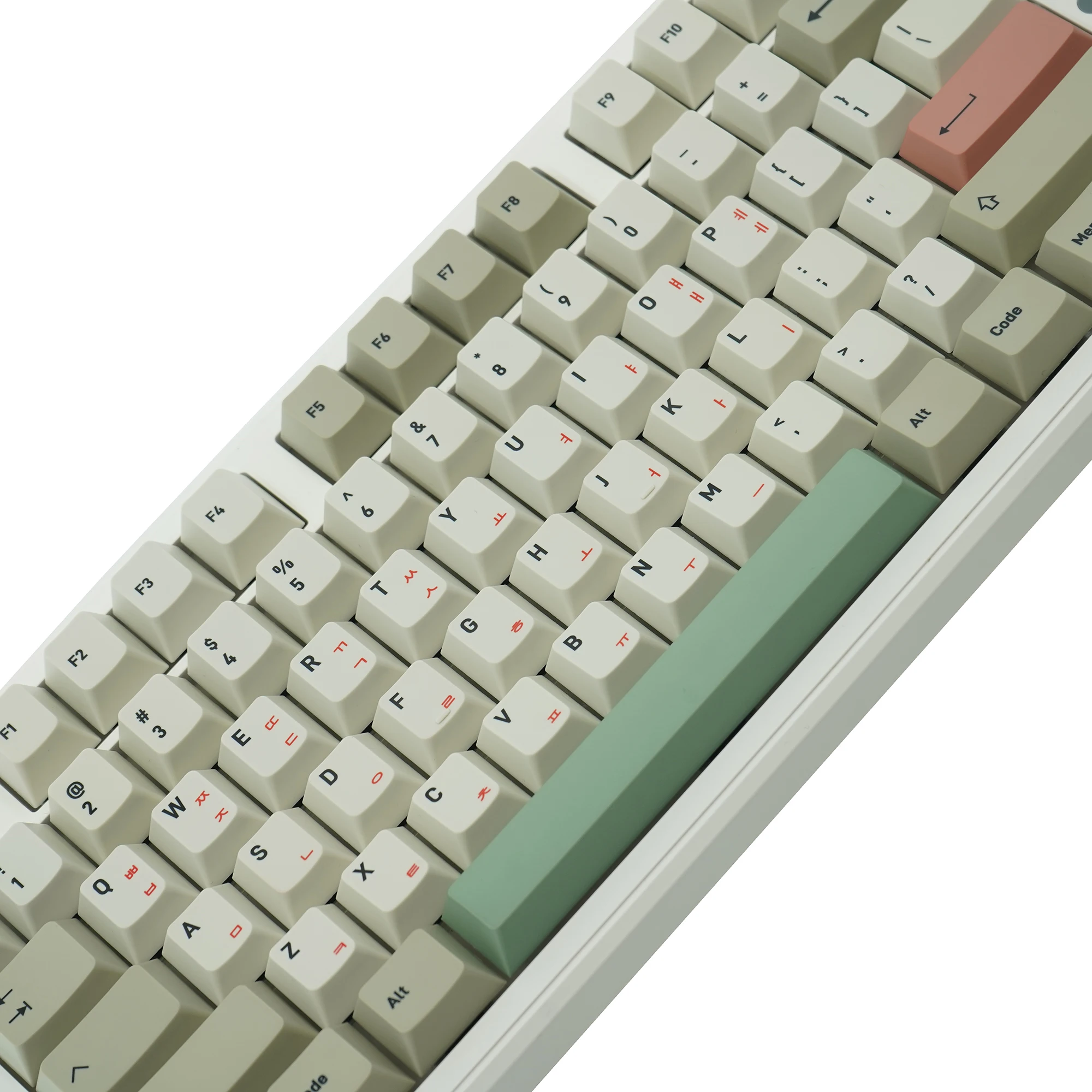 NPKC Classic 9009 Colore Coreano Copritasti PBT Set di copritasti a sublimazione della tintura per MX Switch Tastiera meccanica Retro Copritasto