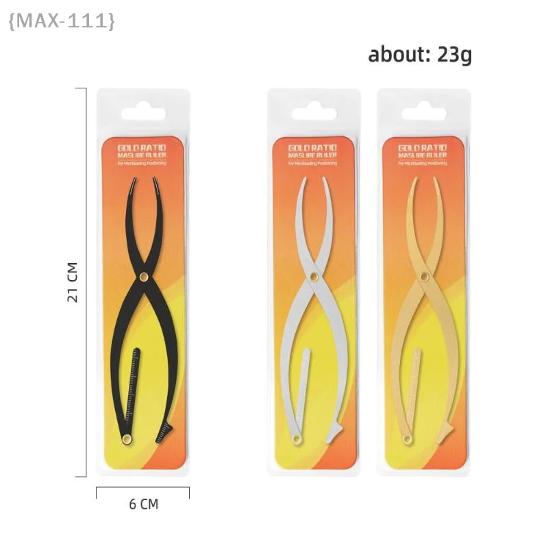 1 Pcs Golden Ratio Eyebrow Stencil, Stainless Steel Microblading Ruler Tool With Positioning Guide For Perfect Brows