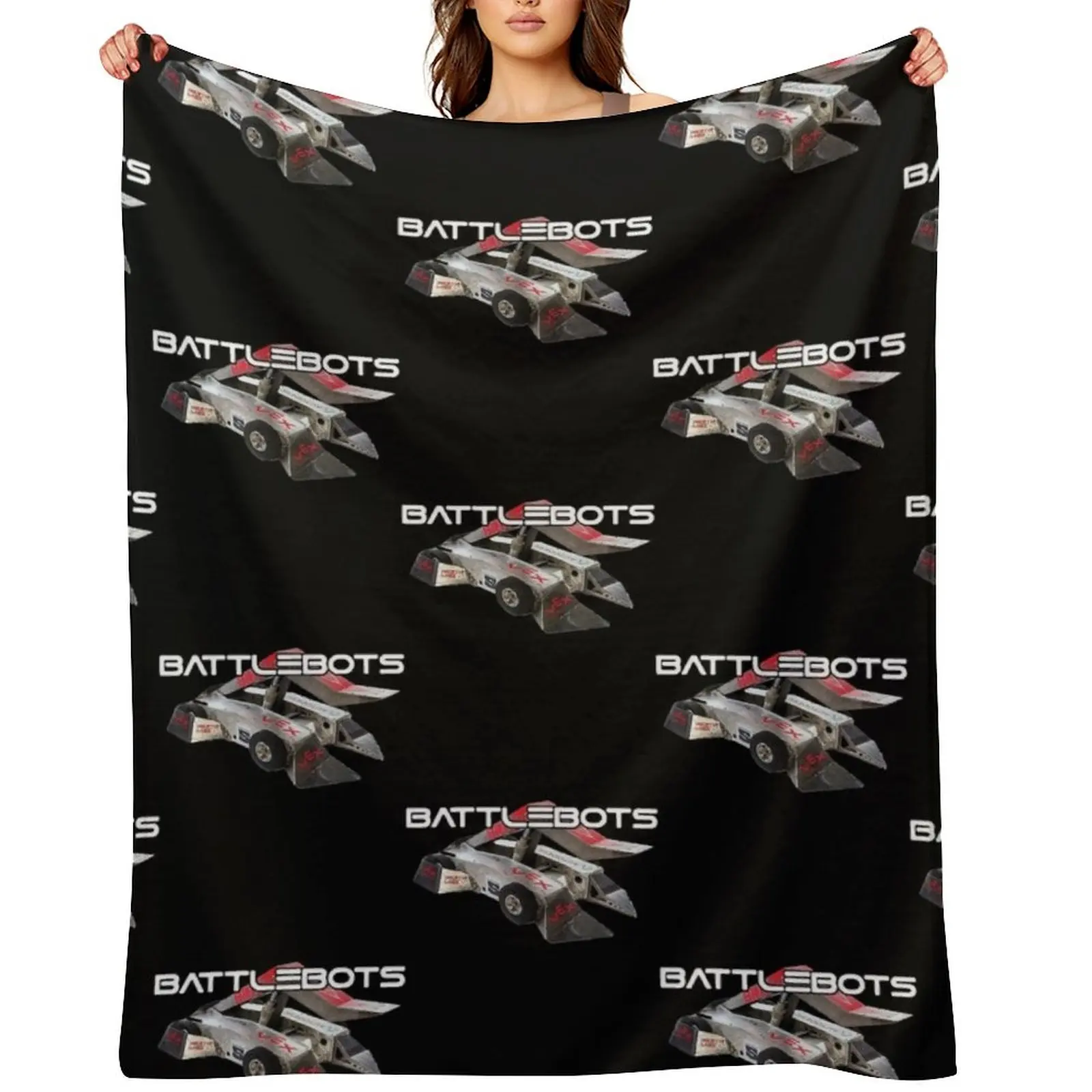 

Battlebot Battle Bot Costume Toy Fighting Robot Throw Blanket funny gift Quilt Winter beds Fashion Sofas Blankets