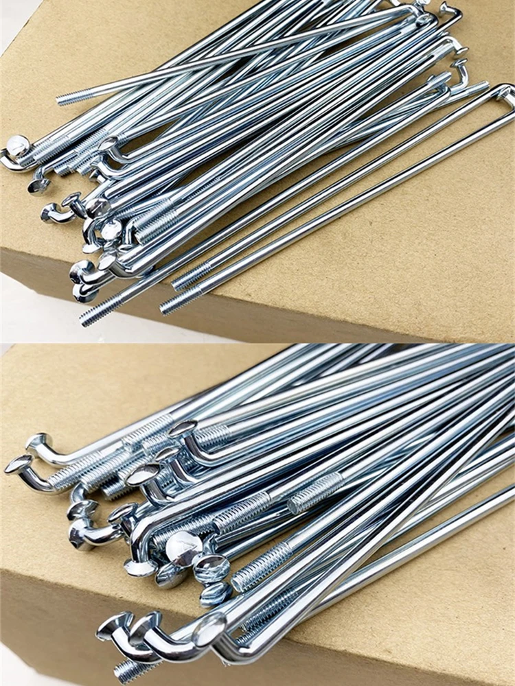 36pcs/Lot Motorcycle Wheel Spokes for Honda Lifan Jialing Kayo Loncin Yamaha Suzuki Qjmotor 160/170/175/180/185/190/200mm Spoke