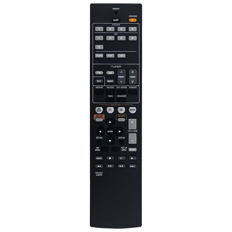 Совместим с Yamaha RX-V283 RX-V373 RXV385 RXV471 RXV475 RXV477 RXV483 RXV485 AV-ресивер, пульт дистанционного управления RAV521 запасные части