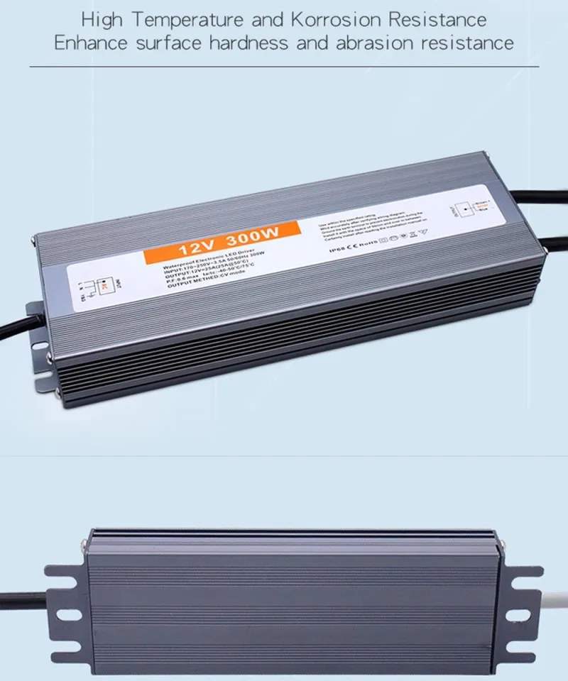 IP67 Waterproof Lighting Transformers AC110V 220V to DC 12V 24V LED Power Swicth 10W 20W 50W 60W 80W 100W 200W 400W Power Supply