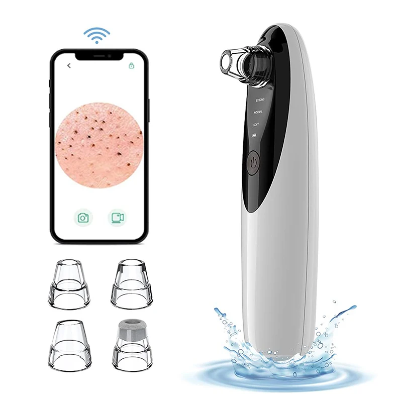 WiFi Visual Electric Pore Vacuum - Rechargeable HD Camera Blackhead Remover (Plastic)