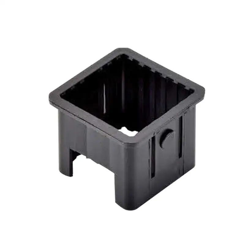 Tubing End PP/PE Plugs Square End S Hollow Sliding Sleeve In Square Tube Black End S For Metal Tubing Hardware Plugs