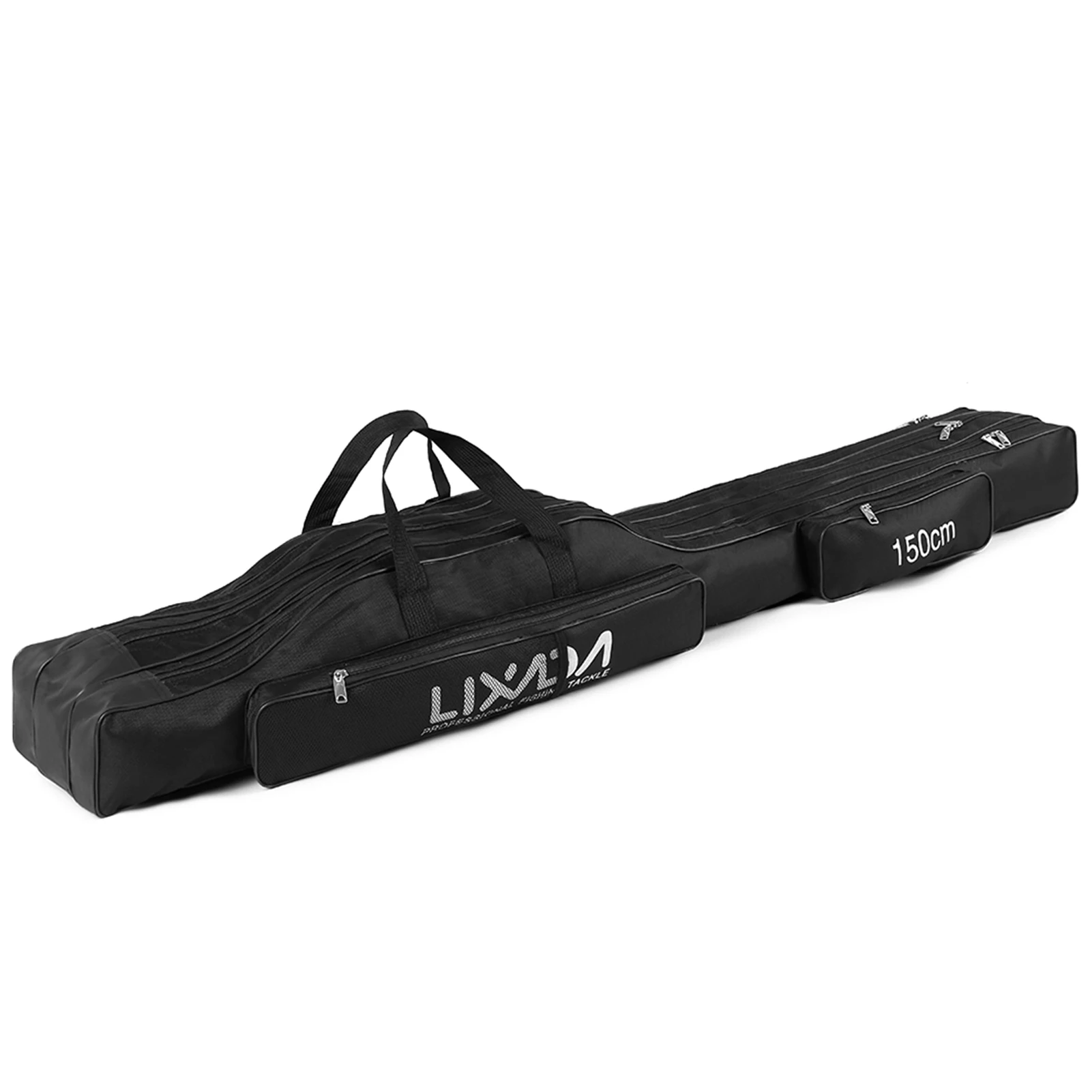 130cm/150cm Drielaagse Vissers Tas Draagbare Opvouwbare Hengel Reel Gereedschap Draagtas Reistas
