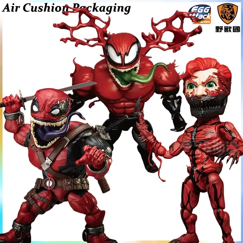 

BEAST KINGDOM Genuine Egg Attack Action Series Venom Deadpool Carnage Toxin EAA-087SP EAA-144 EAA-143 Action Figures Model Toys