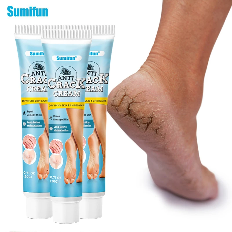 

1/2/3Pcs Sumifun Horse Oil Anti-Crack Cream Hand Heel Dry Cracked Ointment Remove Dead Skin Moisturizing Repair Medical Plaster