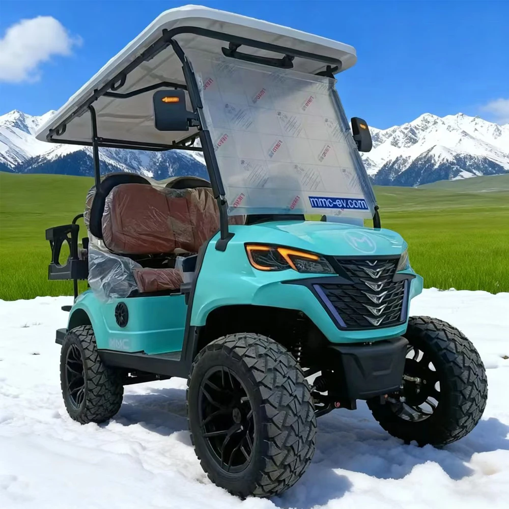 2025 Factory MMC Brand 48/72V 4000w/7000w Off-road tires anti-corrosion and rust-proof body 2/8 Seat Electric Golf Buggy Cart