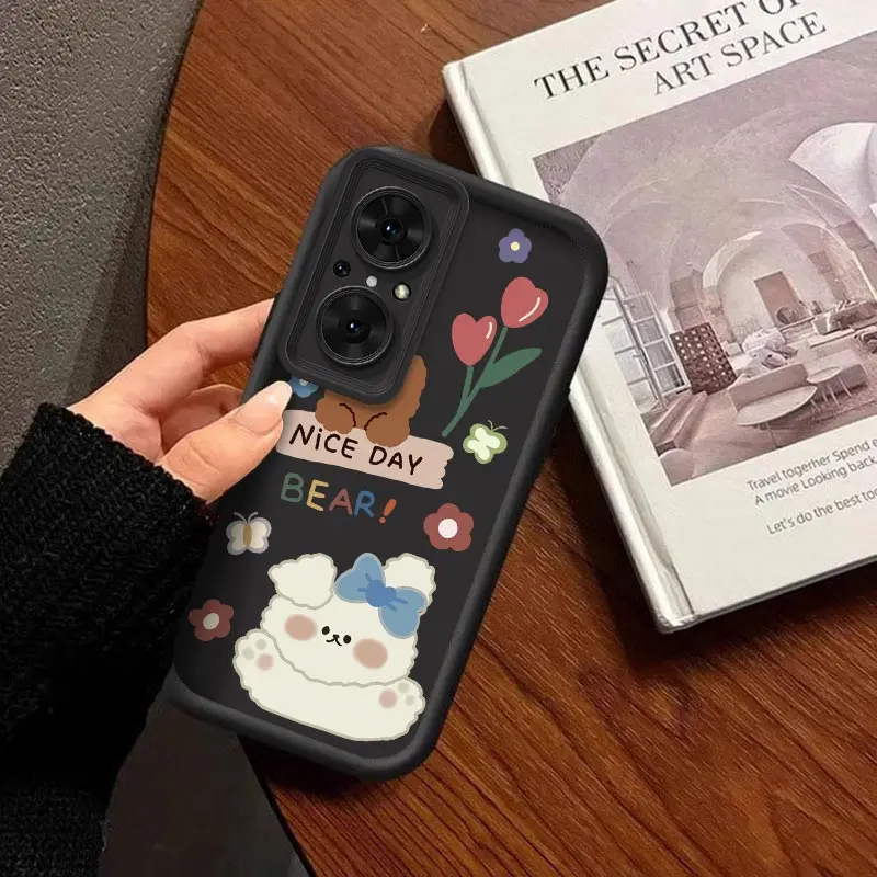 

Nova 9SE Polite bear Sky Eye Bracelet Phone Case For Huawei Nova 9SE 10Lite Y7A Y71 Y6P Y9A Y90 6SE 7i 9 Y70 9Pro Y91 Cover