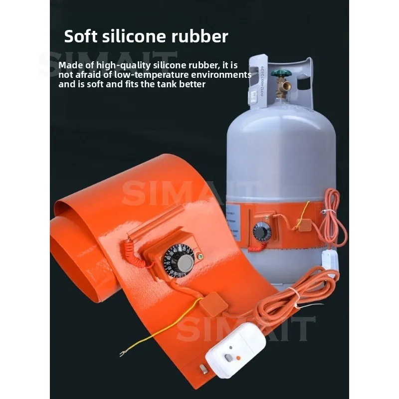 760X80/970*80/970*120Heating Belt 220v Oil Drum Electric Heating Belt, for Liquefied Gas Tank, Silicone